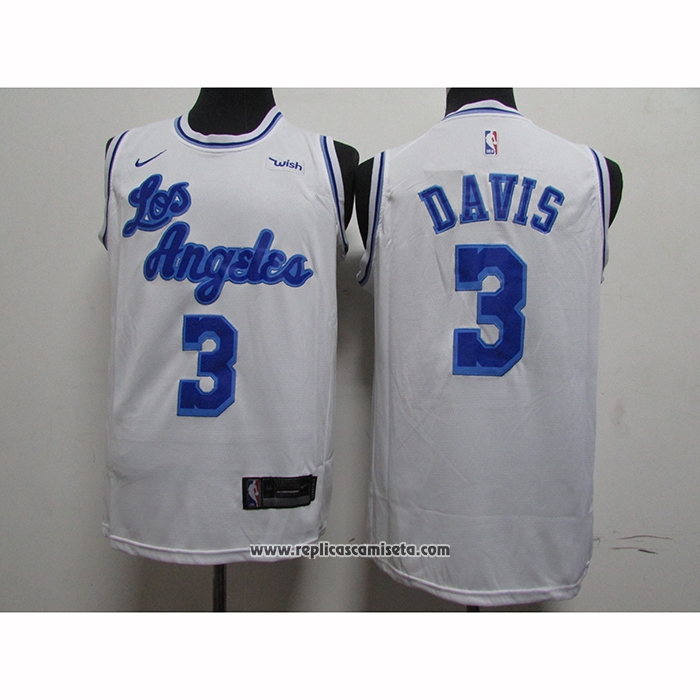 Camiseta Los Angeles Lakers Anthony Davis #3 Classic 2019-20 Blanco